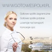 GOTOWA SPÓŁKA Z LICENCJĄ NA TRANSPORT MIĘDZYNARODOWY, SPEDYCJĘ